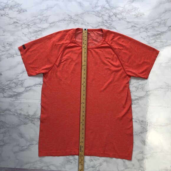 RHONE Men XL Short Sleeve Performance T Shirt Athletic Workout Neon Red Orange - Picture 7 of 12